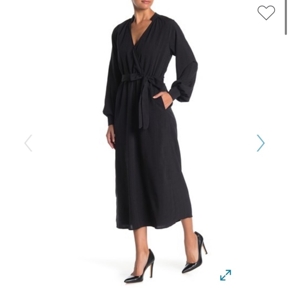 Lush Belt Waist Midi Dress